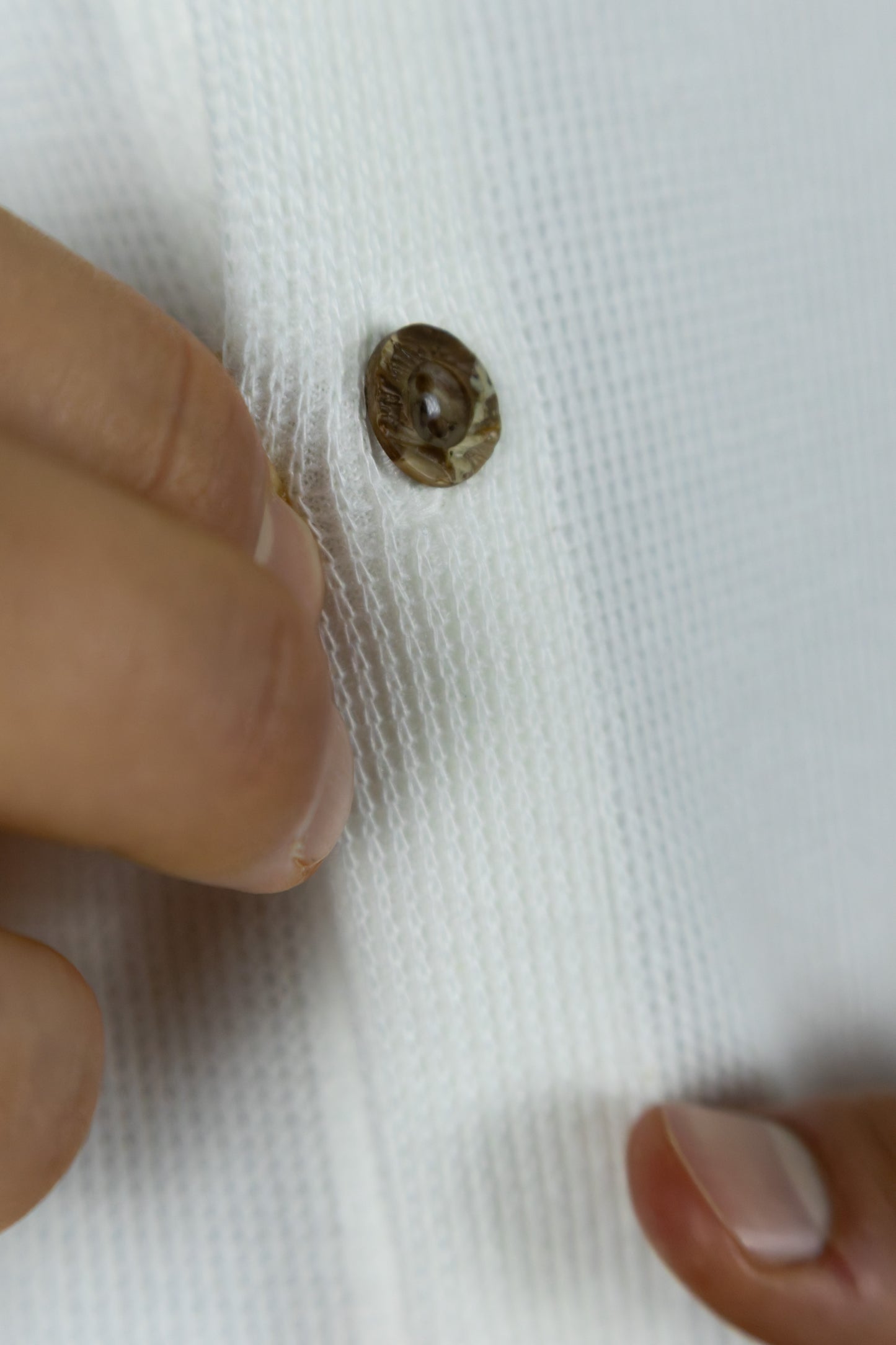 Pique button-up