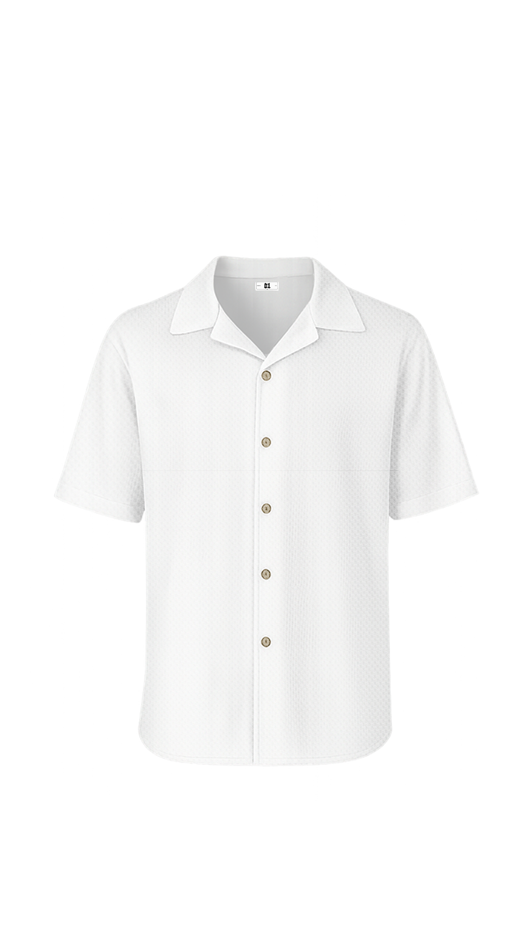 Pique button-up