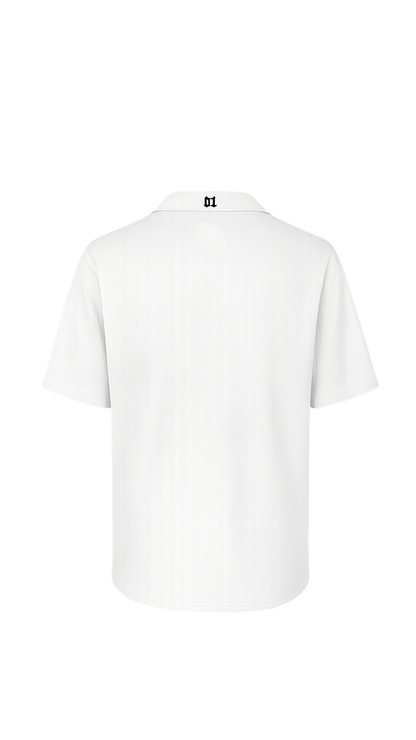 Pique button-up